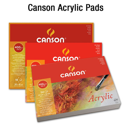 Canson Acrylic Pads Open Stock – 400 GSM Cold Pressed Paper - Retail Maharaj