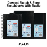 Derwent Sketch and Store Wire Bound Hardback Sketchbook 165 GSM