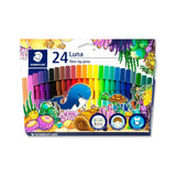 Staedtler Luna Fibre Tip Pens Fine Point Colouring Set for Kids and Art - Retail Maharaj