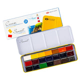 Sonnet Artist Watercolour Metal Full Pan Set with Balanced Colour Palette