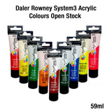 Daler Rowney System3 Acrylic Colour 59ml Artist Paint Open Stock