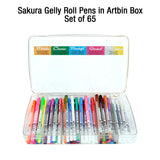 Sakura Gelly Roll Sumo Jelly Pens Assorted Set of 65 in Artbin Box