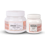 Sonnet Acrylic Primer White 220 ml and 500 ml Water Based Gesso for Canvas Wood and Cardboard Surface Preparation