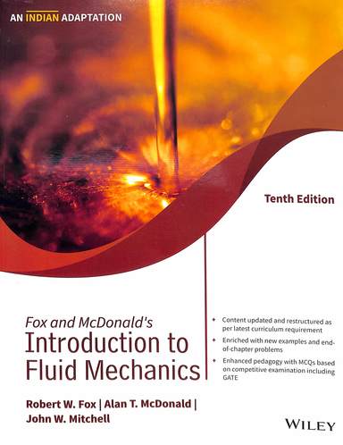 Fox & Mcdonalds Introduction To Fluid Mechanics - Retail Maharaj