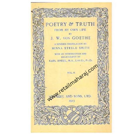 Poetry and truth from my own life volume 2 - Retail Maharaj
